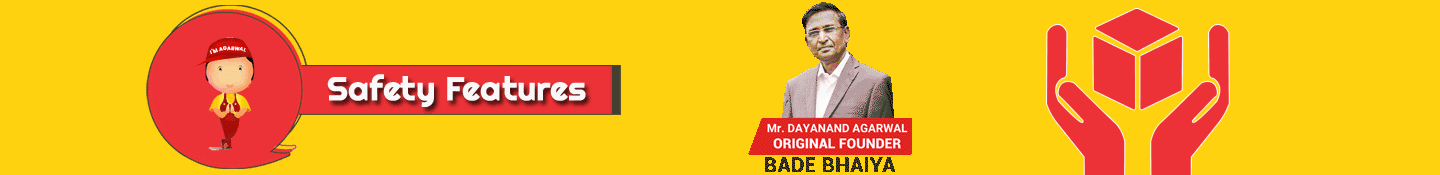 Safety Features Banner - Agarwal Packers and Movers