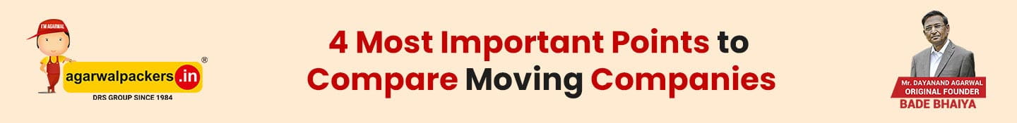 4 Most Important Points to Compare Moving Companies