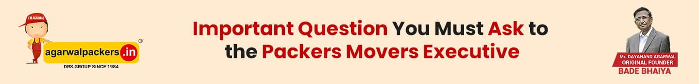 Important Question You Must Ask to the Packers Movers Executive