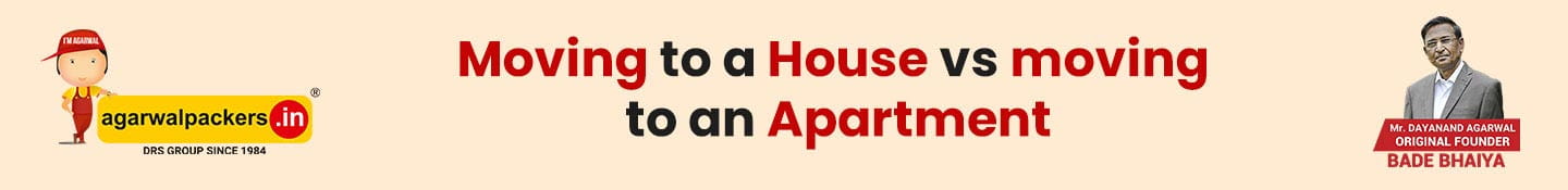 Moving to a house as opposed to moving to an Apartment