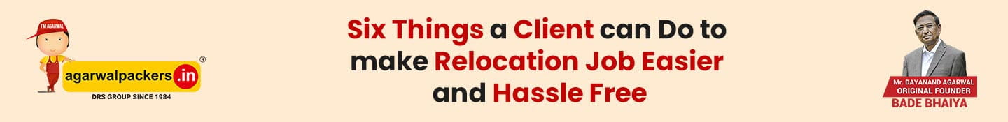 Six Things a Client Can Do to Make Relocation Job Easier and Hassle Free