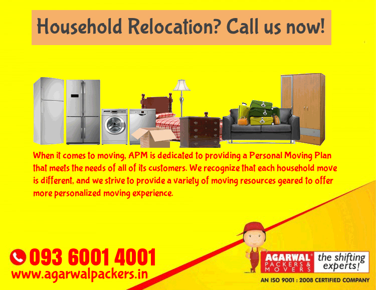 Household Relocation - Agarwal Packers and Movers