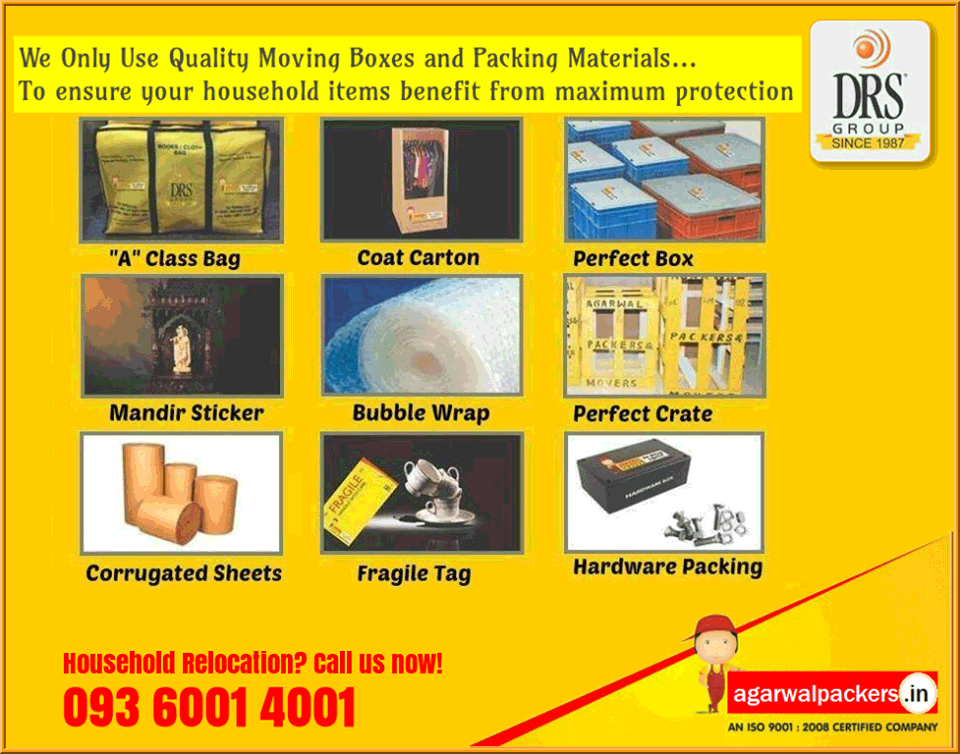 Quality Packing Materials - Agarwal Packers and Movers