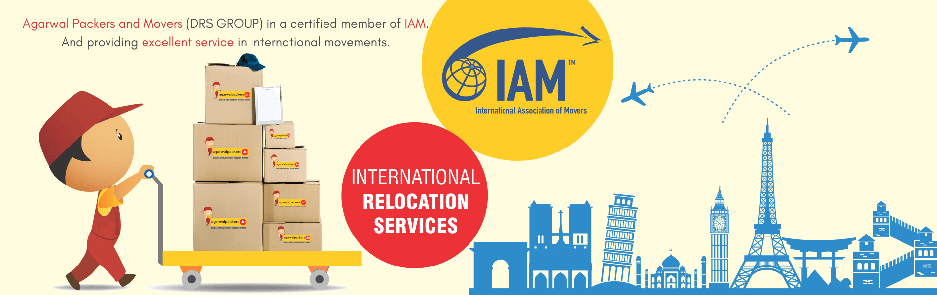 International Association of Movers - Agarwal Packers and Movers DRS Group